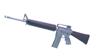 AR-15 Assault rifle - medium poly