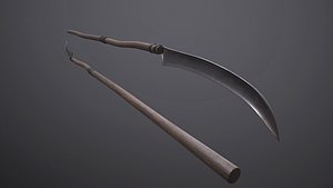 3D War scythe model