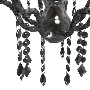 maya modern black gothic chandelier