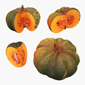 3D Pumpkin Green model