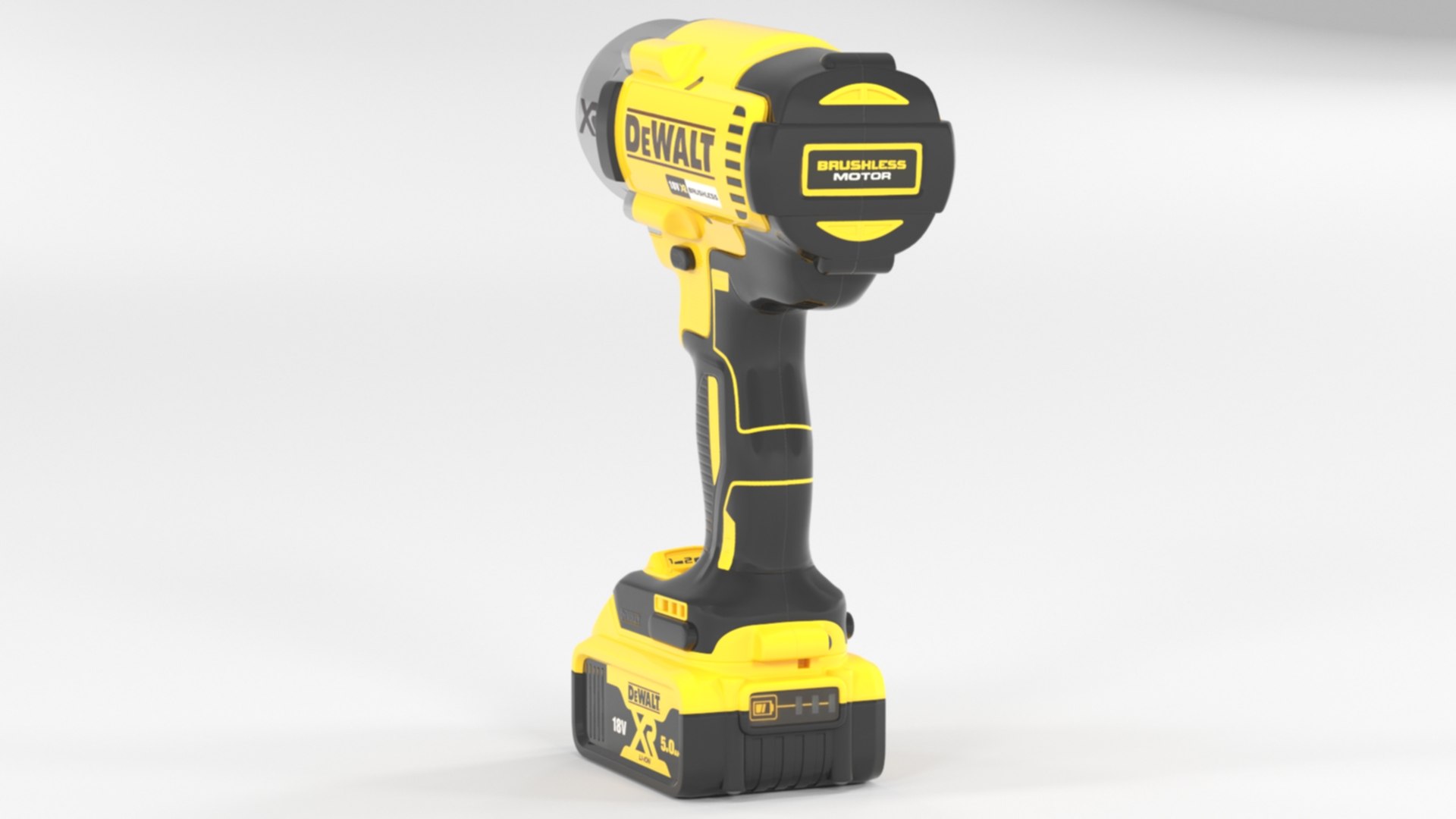 DEWALT DCF899P2 18 V 5 Ah Cordless Impact Wrench Model - TurboSquid 2237957