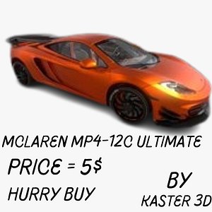 3D Mclaren MP4-12C Ultimate