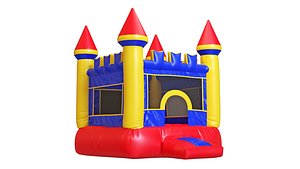 3D model Bouncy castle trampoline