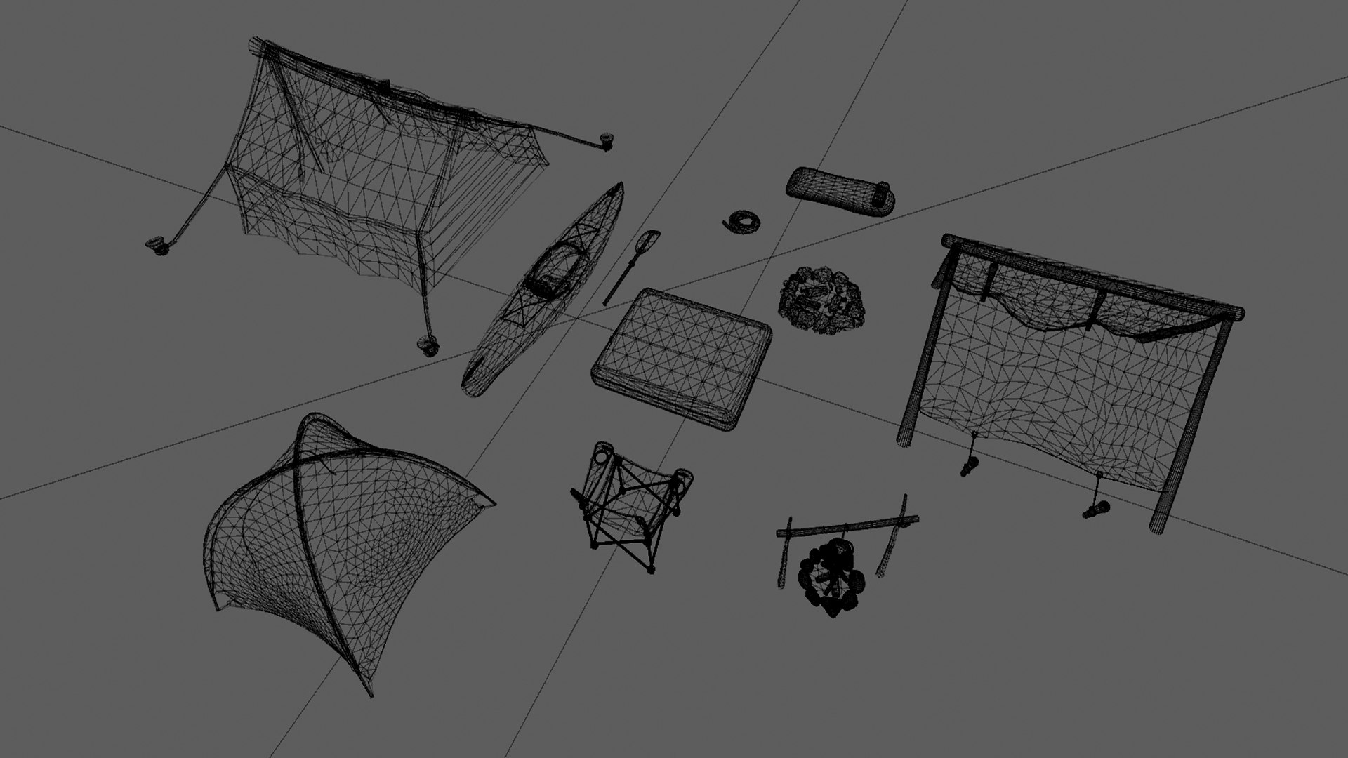 3D Wilderness Camp Essentials A Modular Outdoor Survival and Recreation Set model https://p.turbosquid.com/ts-thumb/vi/cXo2gU/lR/wireframe/jpg/1767803728/1920x1080/fit_q87/e7f46e4a70a0a2c86eff4f9031298b8908357f8e/wireframe.jpg
