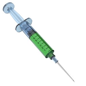 disposable syringe 3D