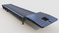 Oilfield Scissor Neck Tri-Axle Quad-Axle and Penta-Axle Trailers