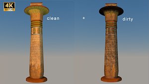Egyptian Column 1 3D model