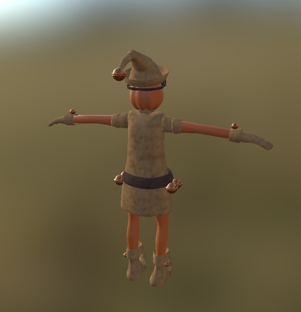 3D Model Elf Gnome Rigged - TurboSquid 1633114