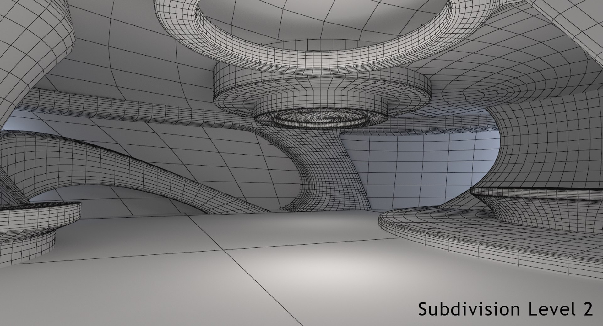 3d Sci-fi Futuristic Room Design