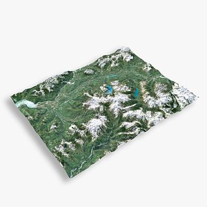 3D mountain garibaldi terrain