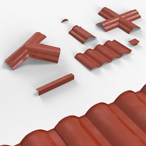 Tile Roof Components Set Plastic