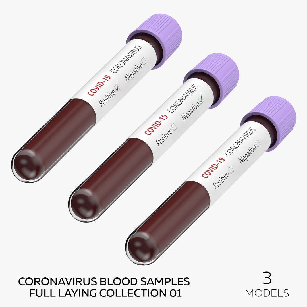 Coronavirus Blood Samples Full Laying Collection 01 - 3 Models 3D Model ...