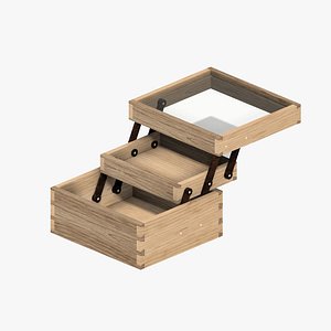Free wooden cantilever box Created in Fusion 360 Real scale 3D model
