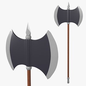 Fantasy Halberd 3D model