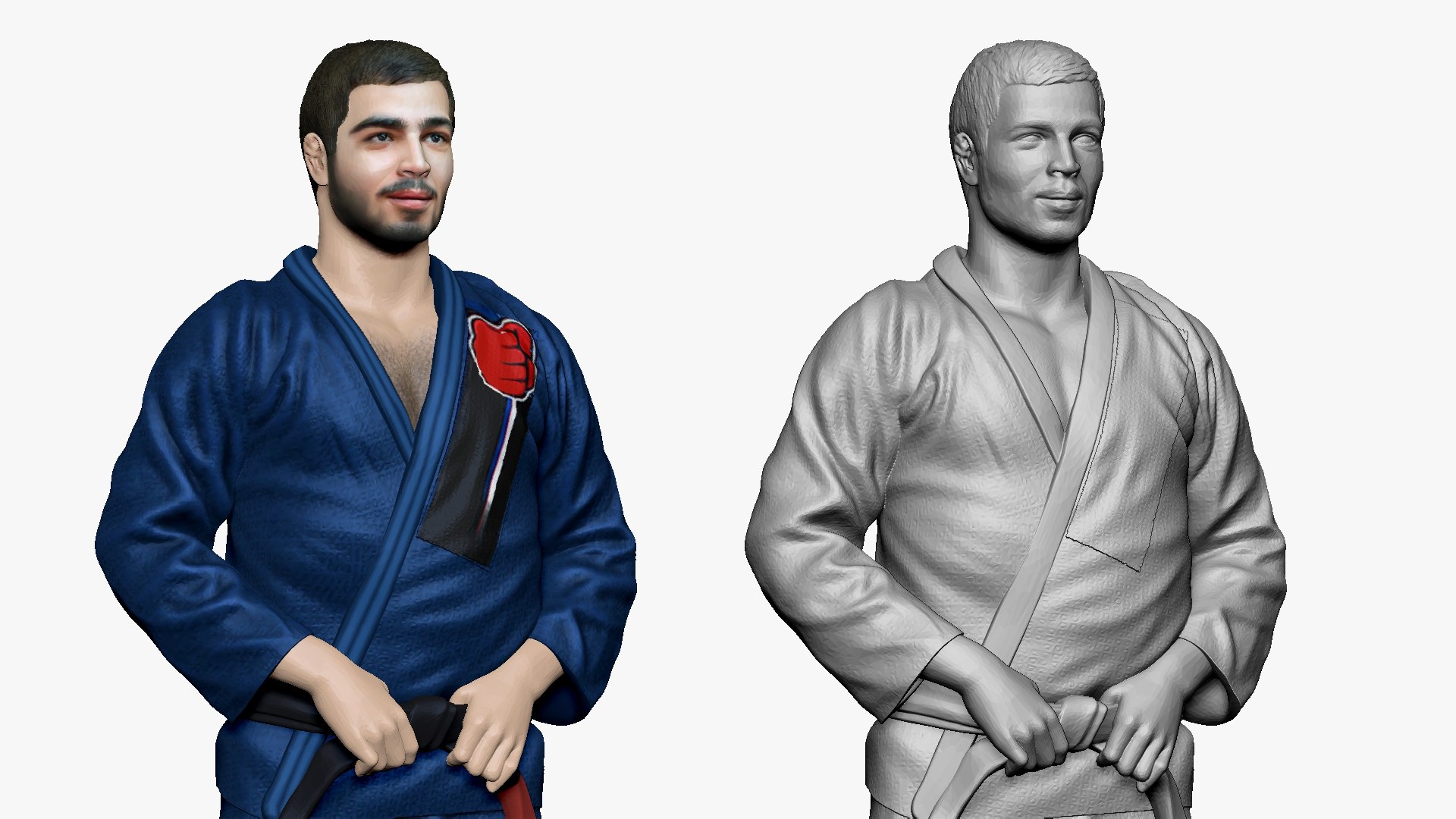 Kimono judo 3D model