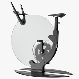 Futuristic Unicycle Exercise Bike Ciclotte Rigged 3D