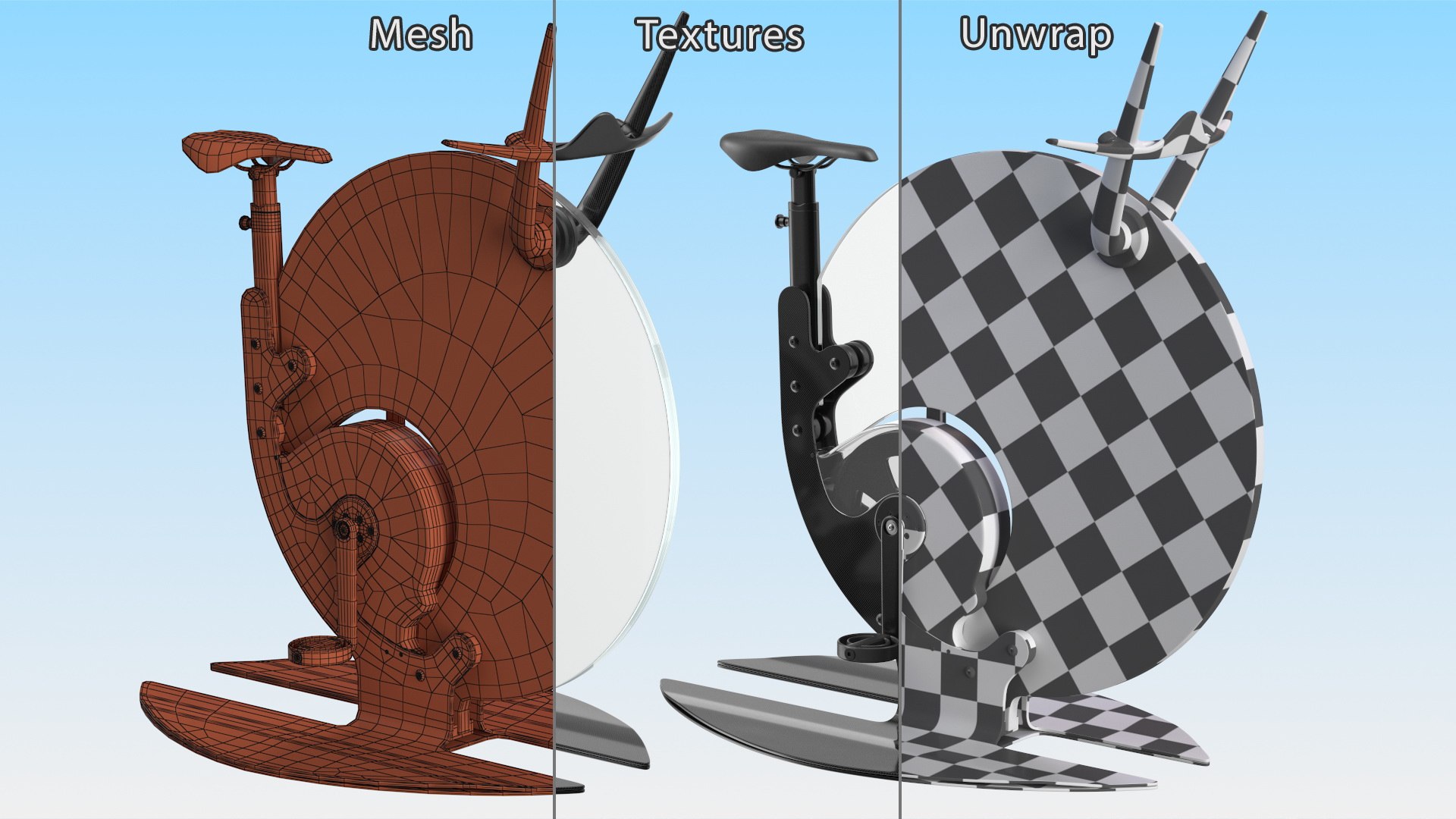 Futuristic Unicycle Exercise Bike Ciclotte Rigged 3D TurboSquid 1985512