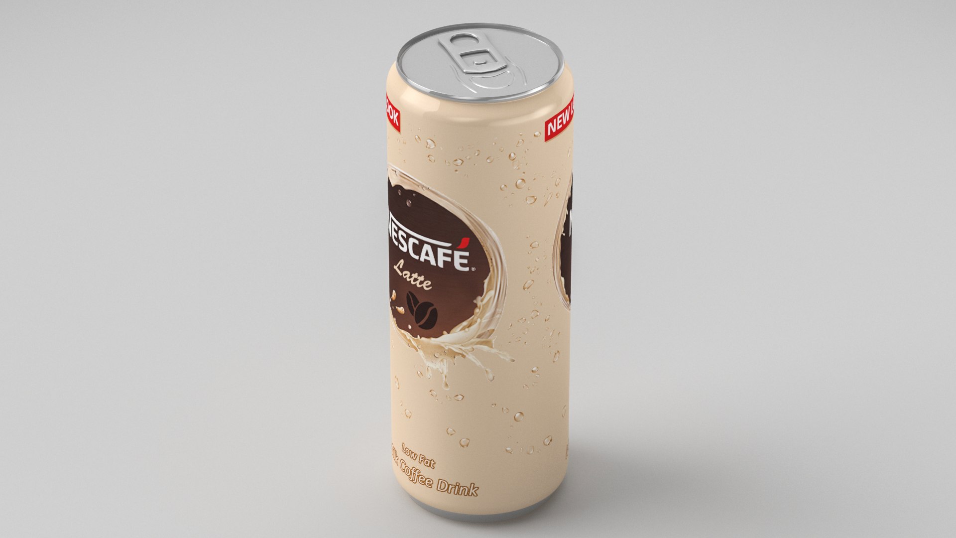 Beverage Can Iced Coffee Nescafe Original 240ml 3D Model $24 - .max - Free3D