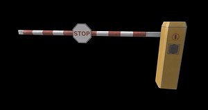 barrier parking 3D model