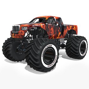 3D MONSTER TRUCK STEELCLAW GAME READY