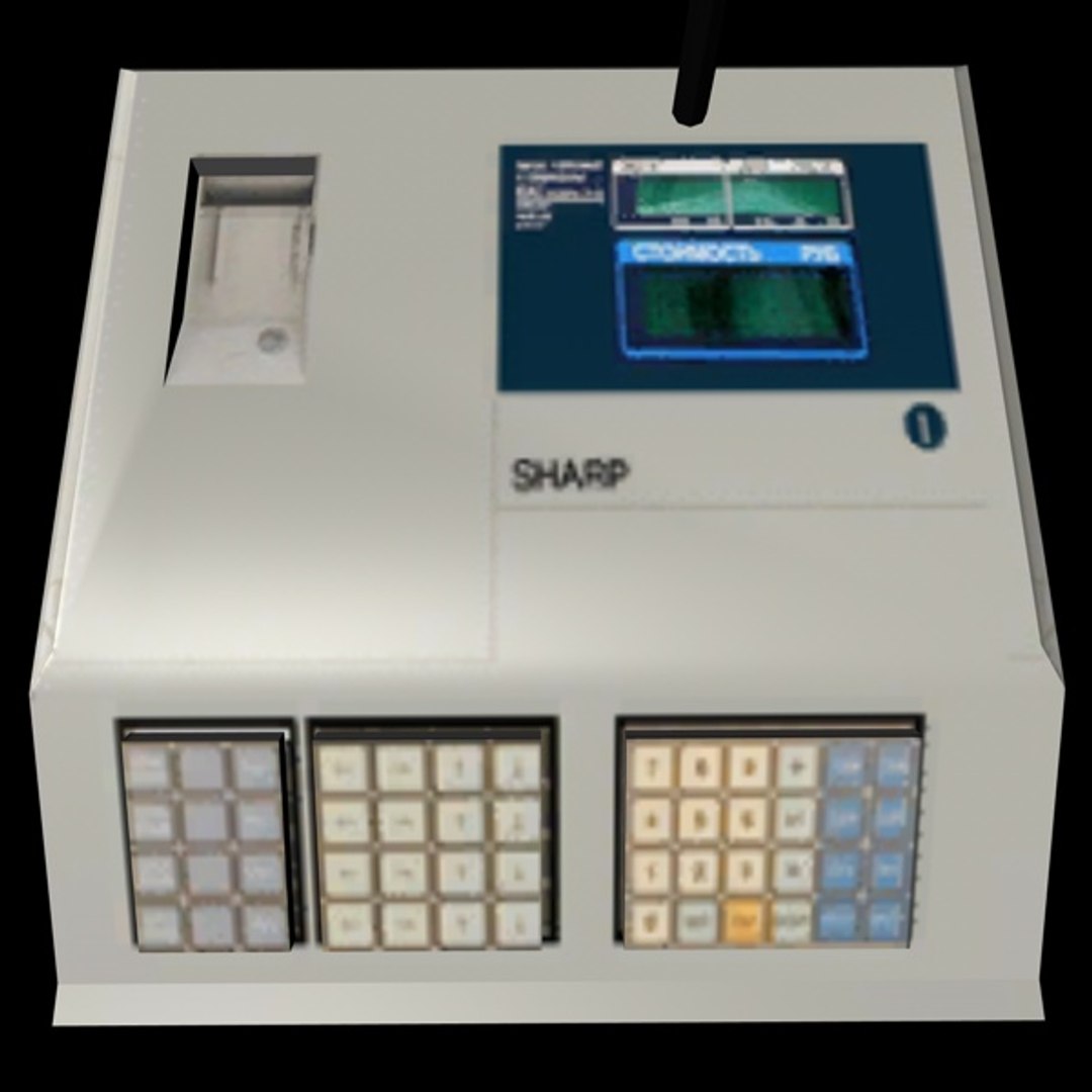 Register machine model - TurboSquid 1178330