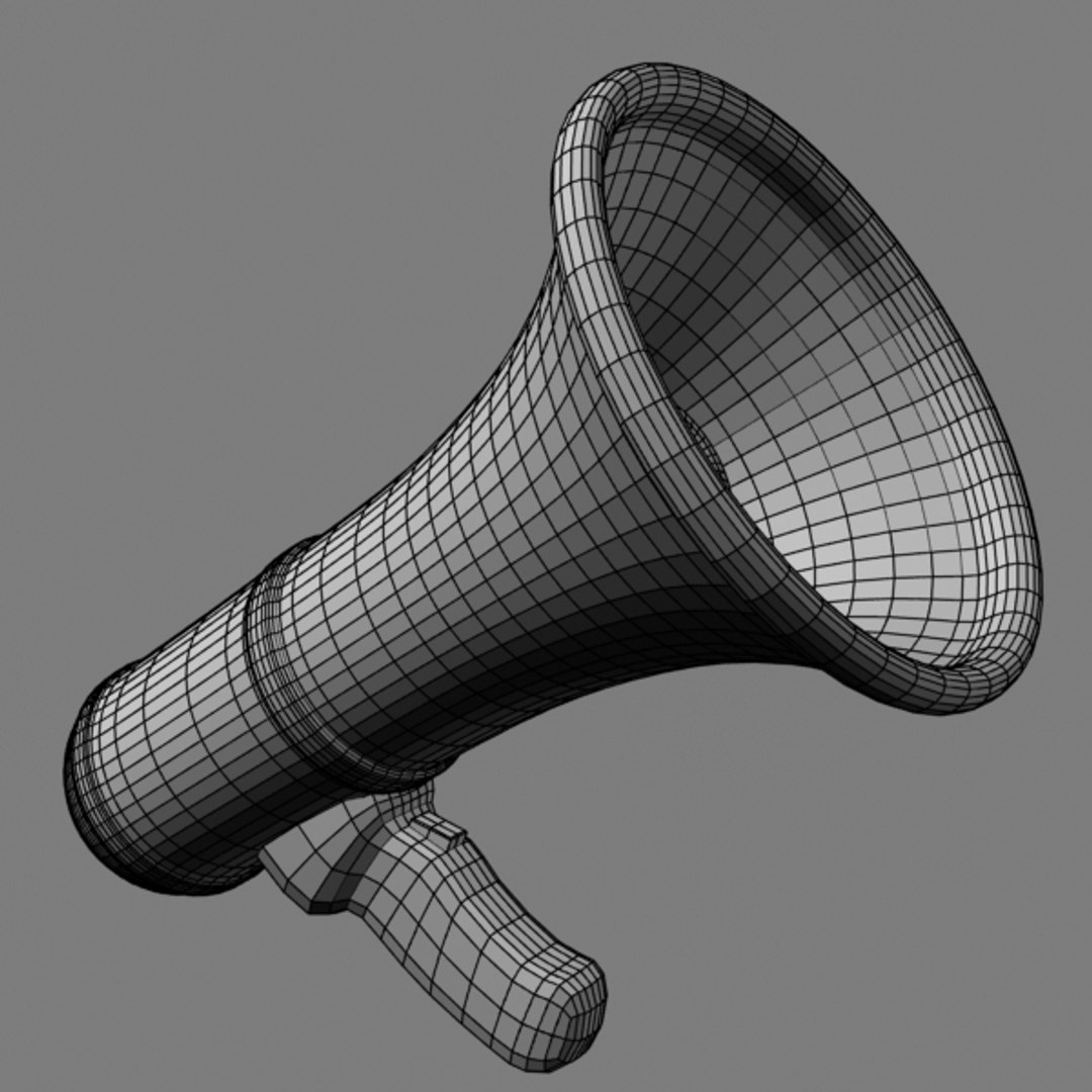 3d model of bullhorn loudspeaker https://p.turbosquid.com/ts-thumb/vj/HmoN1m/yfhgPJJF/5/jpg/1347879937/1920x1080/fit_q87/b4e6e31628b4f5ec7f9044aaefd9cc88165e3aa9/5.jpg