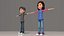 boy man characters 3D model