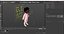 Little Dark Skin Girl in Full Bodysuit Rigged for Cinema 4D
