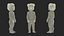 Little Dark Skin Girl in Full Bodysuit Rigged for Cinema 4D