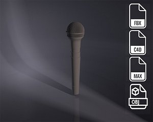 3d microphone model
