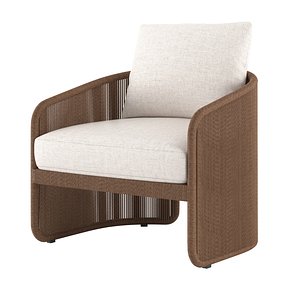 RH BALOS LOUNGE CHAIR 3D
