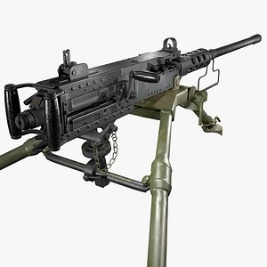 M2 Browning PBR Low Poly