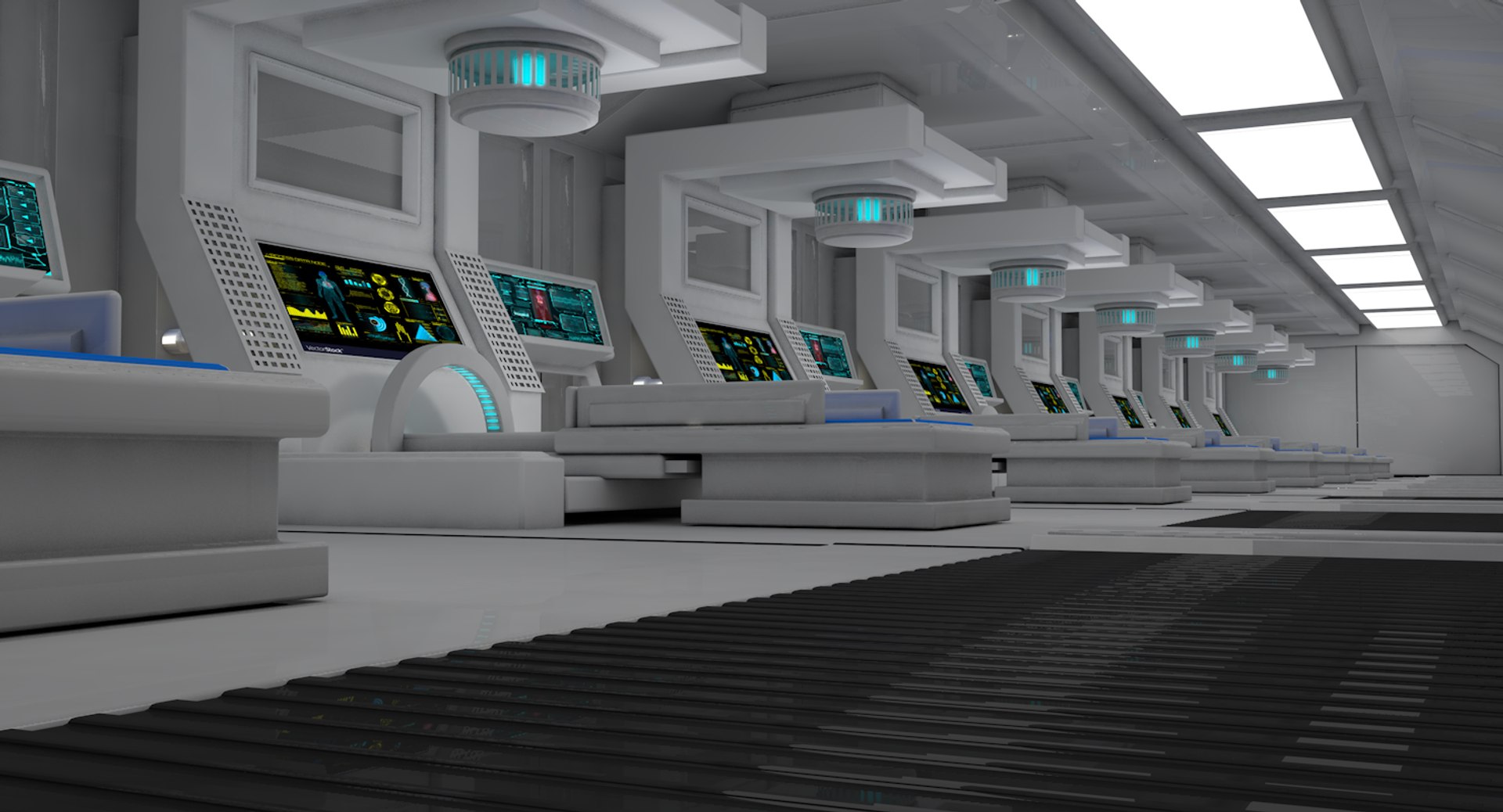 3D Sci Fi Room Model - TurboSquid 1572295