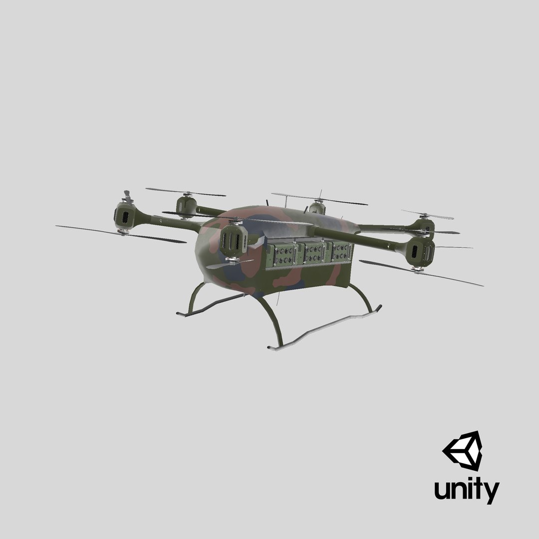 3D Tactical Medical Transport Drone https://p.turbosquid.com/ts-thumb/vj/T1gZm0/3K/stemcell_unity_render/png/1737725657/1920x1080/fit_q87/64ca00a83f2db821a08918521035aa736019cf98/stemcell_unity_render.jpg