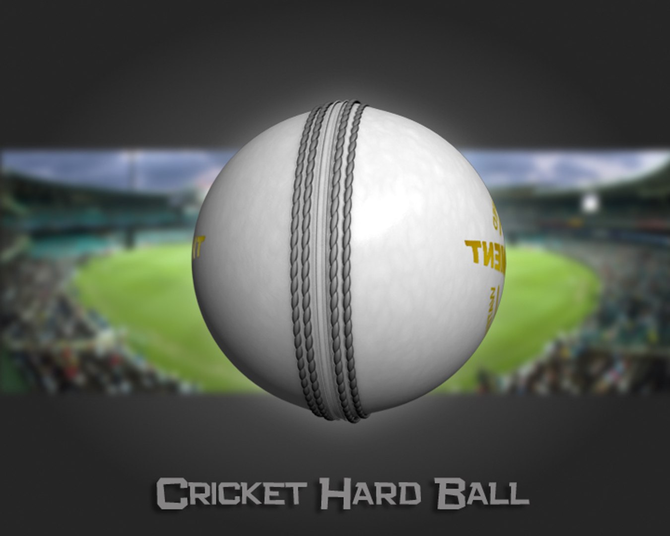 3d model cricket hard ball