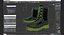 US Army Military ACU Boots 3D Model