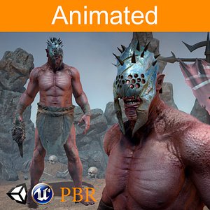 3D character orc azrak