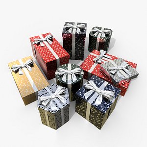 Gift Boxes - Signature Styles with Glossy Ribbon Bow model