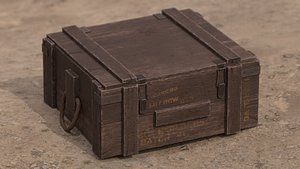 3D Loot box Low-poly Gameready PBR model