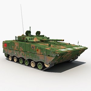 china zbd-04 infantry fighting vehicle 3D model