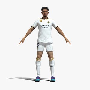 T-Pose Rigged Bellingham Real Madrid 23-24 3D model