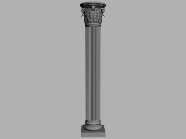 corinthian column 3d model
