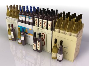 bottles treasury wine estates 3d 3ds