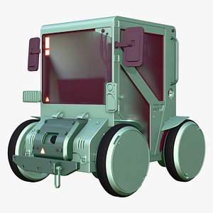 3D SciFi Micro Utility Vehicle M1