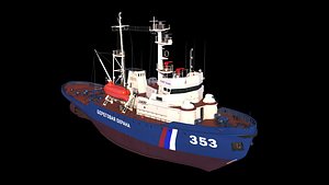 tugboat project 745p patrolling 3D model