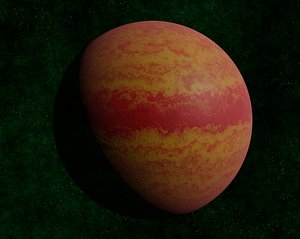 exoplanet gas giants planets 3D