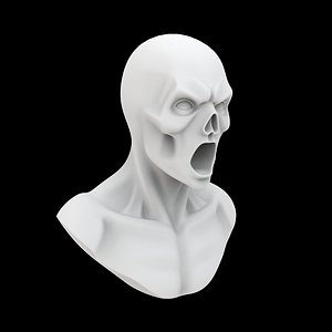 Spooky Ghost Bust 3D Print Model Halloween Collectible model
