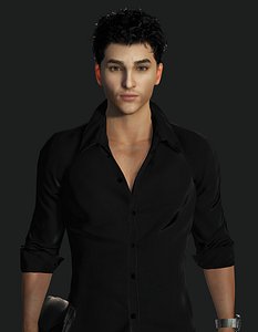 AAA REALISTIC MALE CHARACTER - YOUNG BUSINESSMAN CEO WORKER