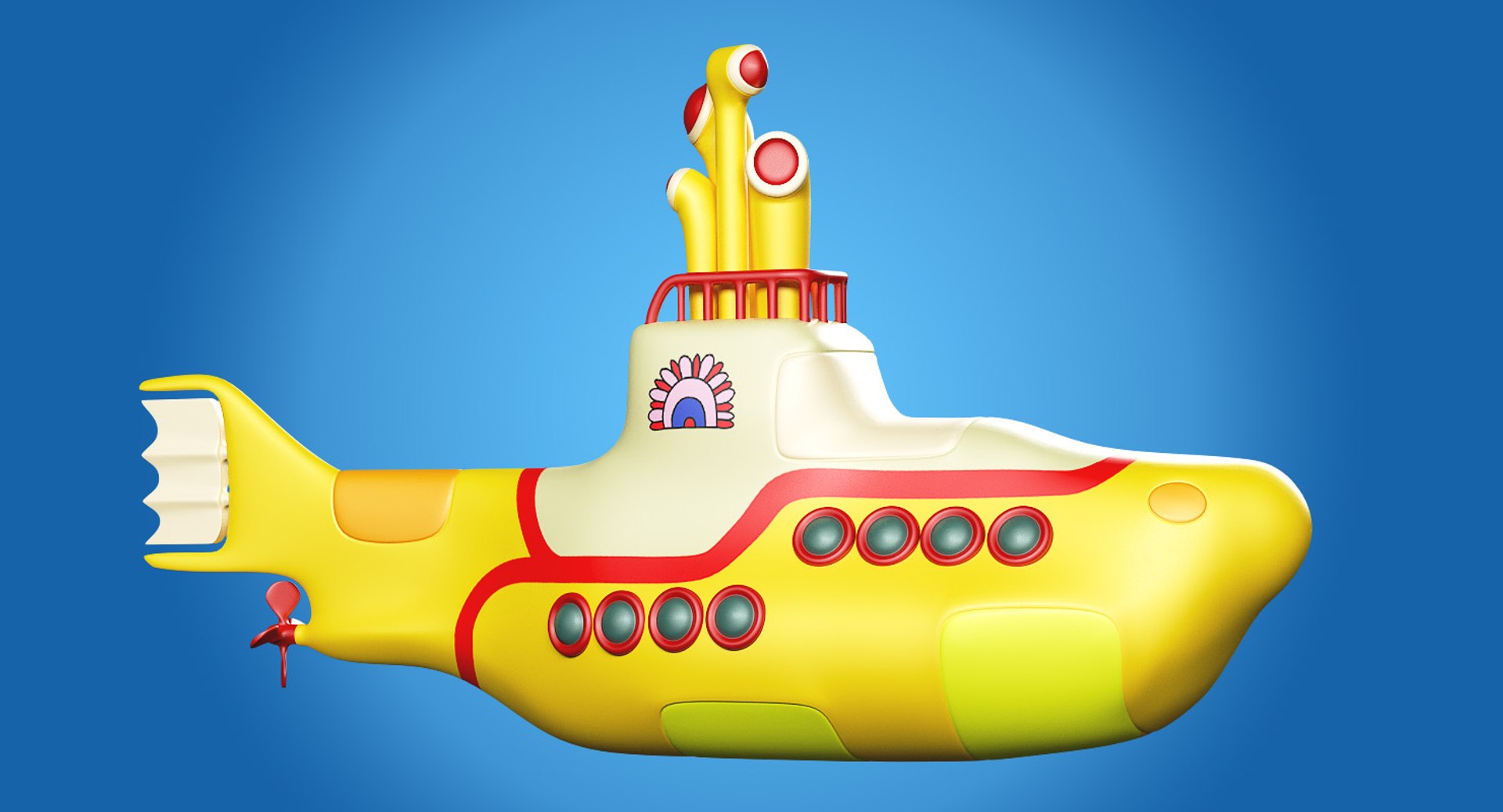 3D Yellow Submarine Model - TurboSquid 1194756