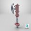 3D Stylized Axe Icon model